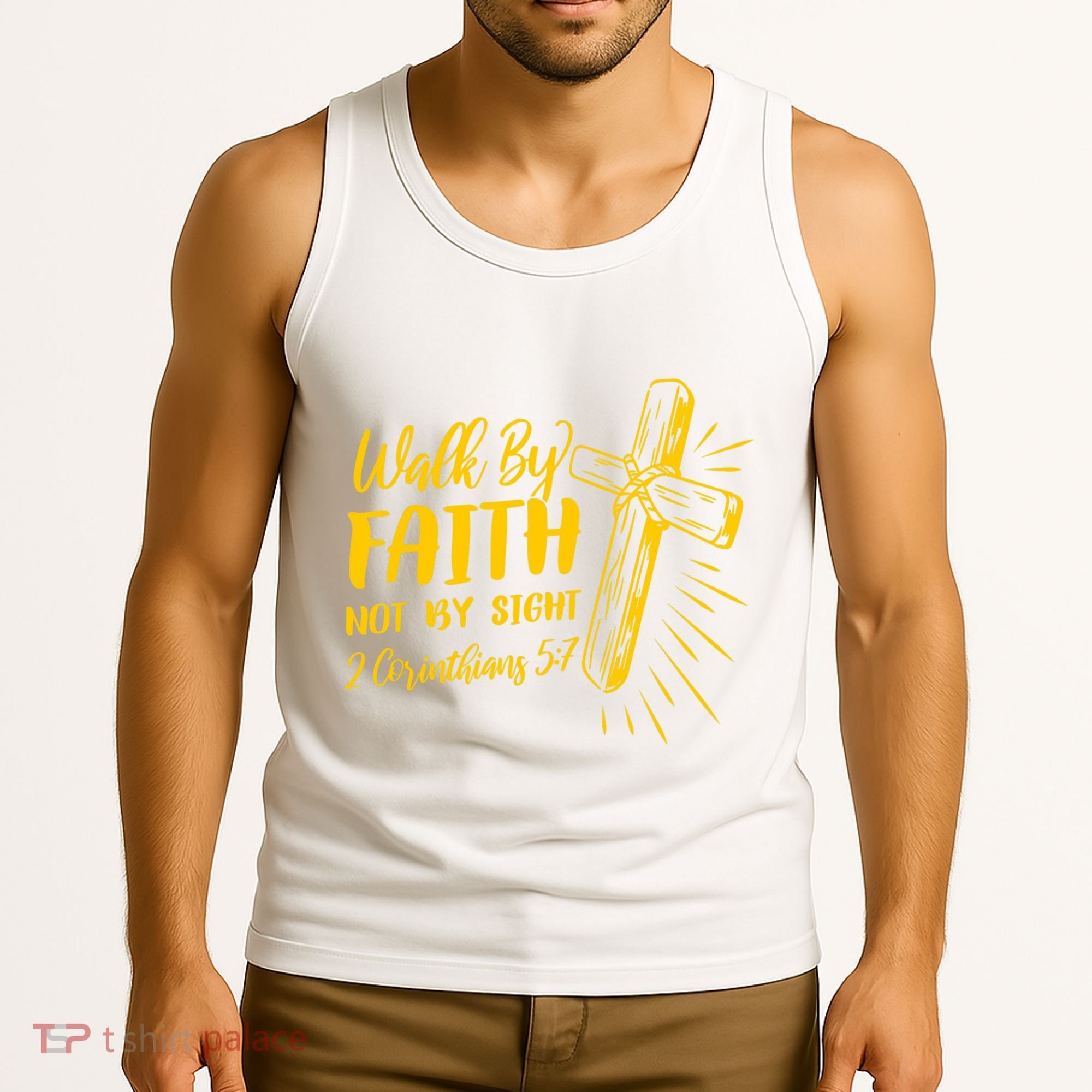 2 Corinthians 5:7 For We Walk By Faith Not By Sight Tank Top