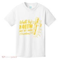 2 Corinthians 5:7 For We Walk By Faith Not By Sight Kids T-Shirt thumb 0