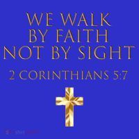 2 Corinthians 5:7 Bible Verse We Walk By Faith Not By Sight Gift Baby Bodysuit thumb 2