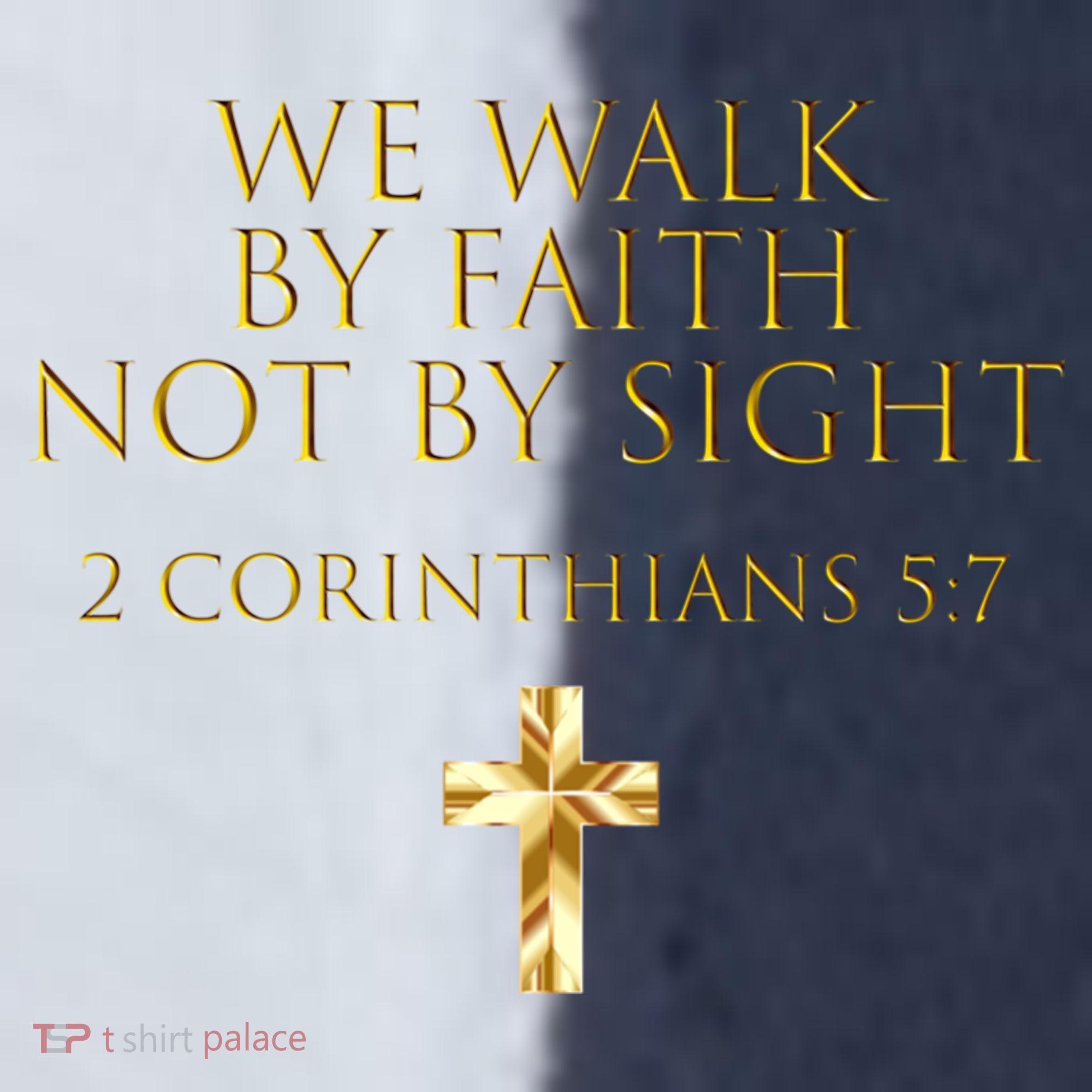 2 Corinthians 5:7 Bible Verse We Walk By Faith Not By Sight Gift Sport-Tek Competitor United Soccer Jersey