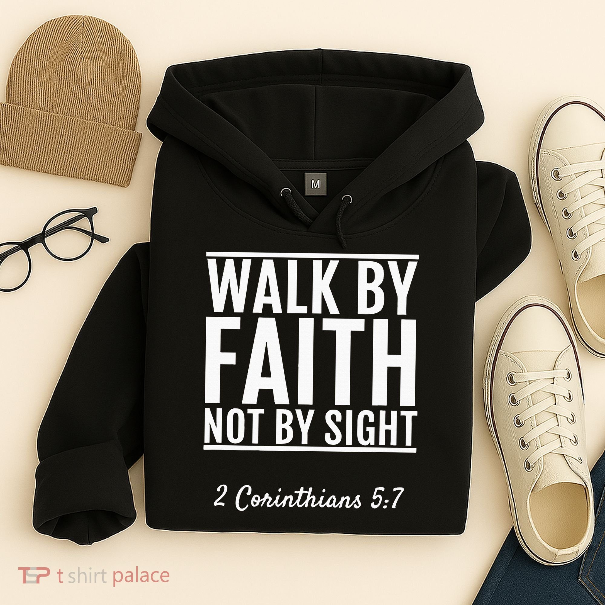 2 Corinthians 57 Walk By Faith Not By Sight Bible Hoodie