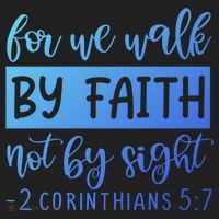 2 Corinthians For We Walk By Faith Not By Sight Bible Verse Gift Beanie thumb 2