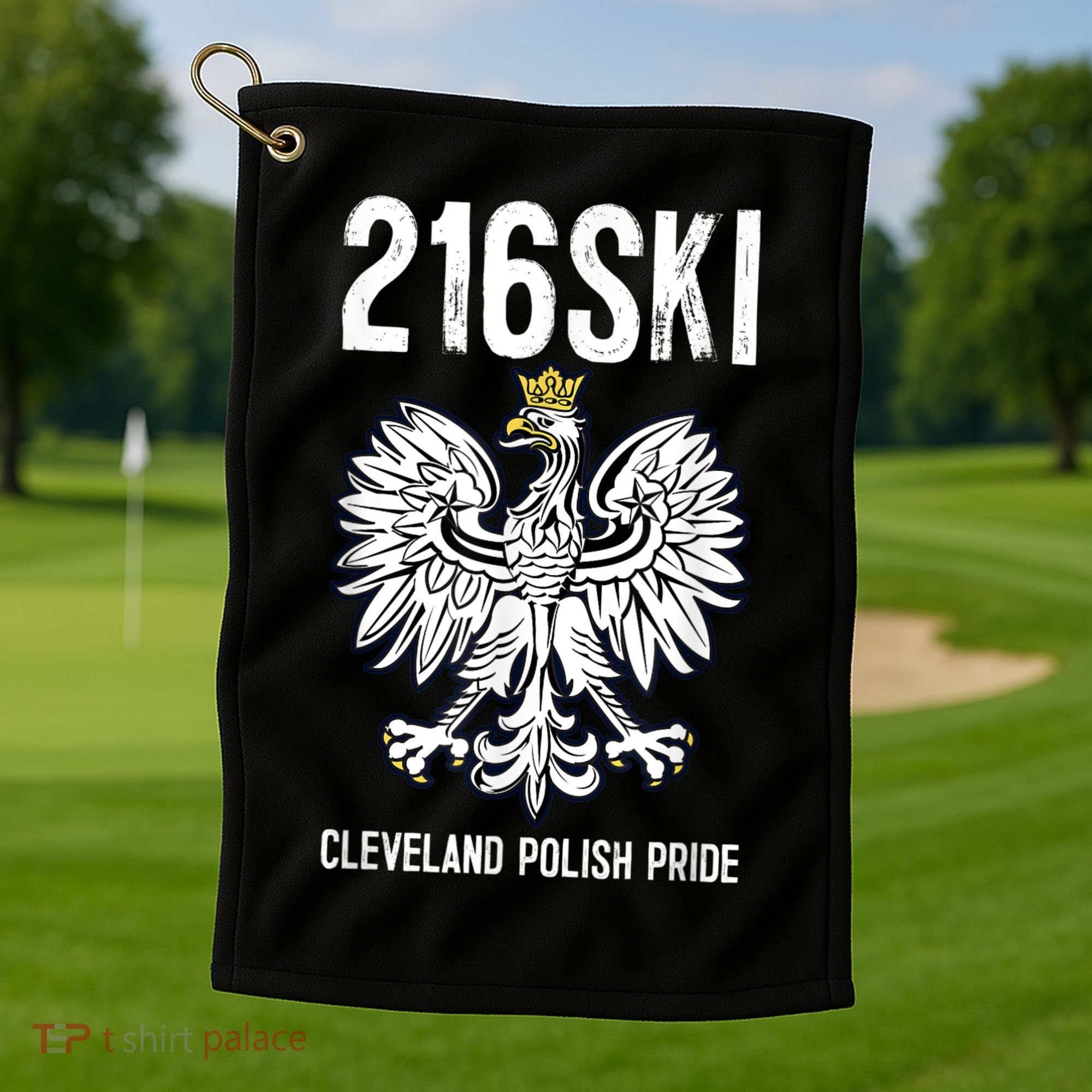 216SKI Cleveland Polish Pride Dyngus Day Golf Towel