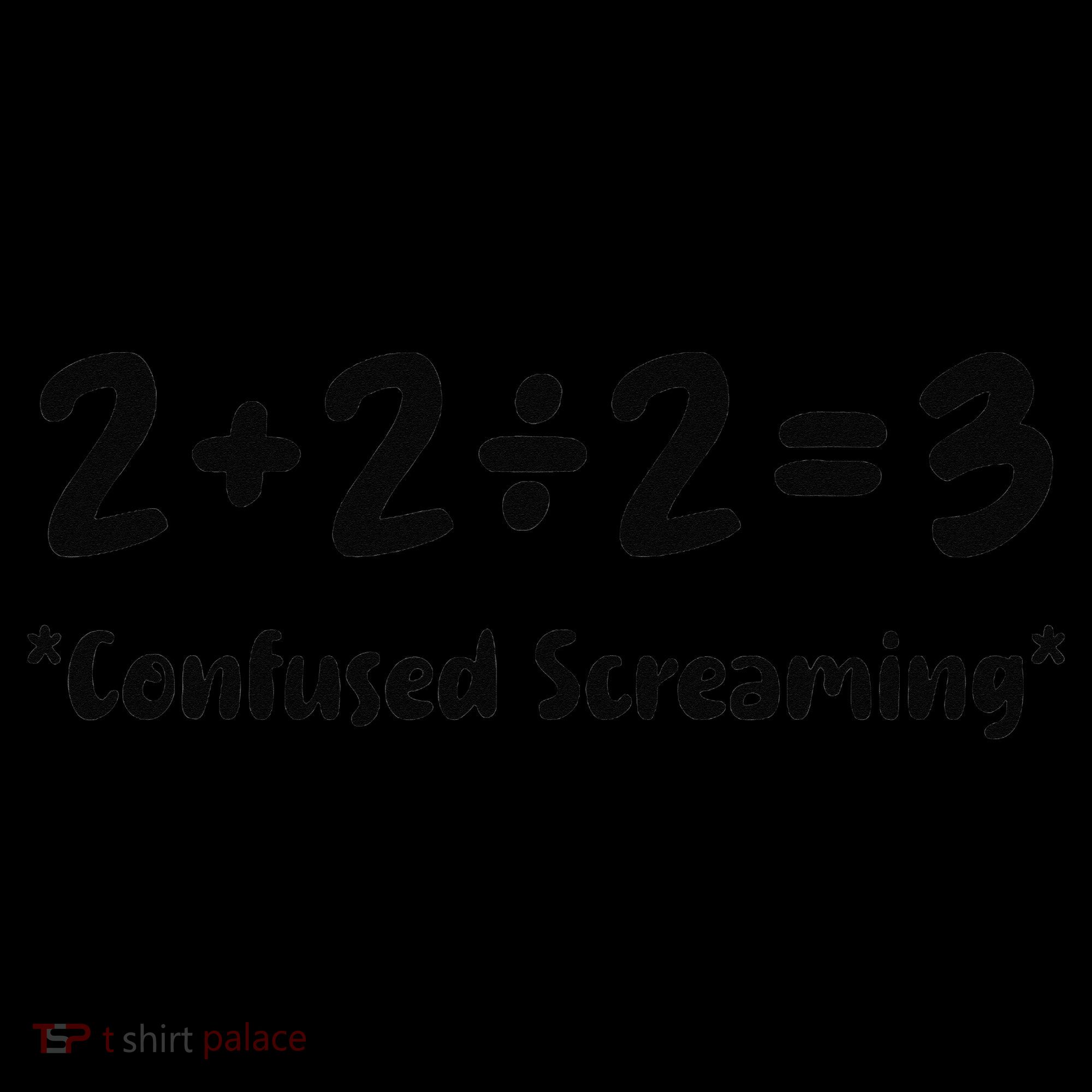 2223 Confused Screaming Funny Math Teacher Mathematics Women's T-Shirt