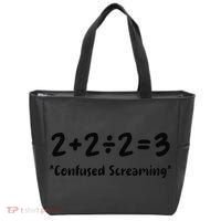 2223 Confused Screaming Funny Math Teacher Mathematics Tote Bag thumb 0