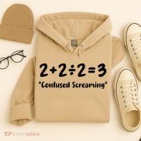 2223 Confused Screaming Funny Math Teacher Mathematics Hoodie thumb 4