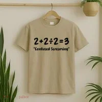 2223 Confused Screaming Funny Math Teacher Mathematics T-Shirt thumb 2