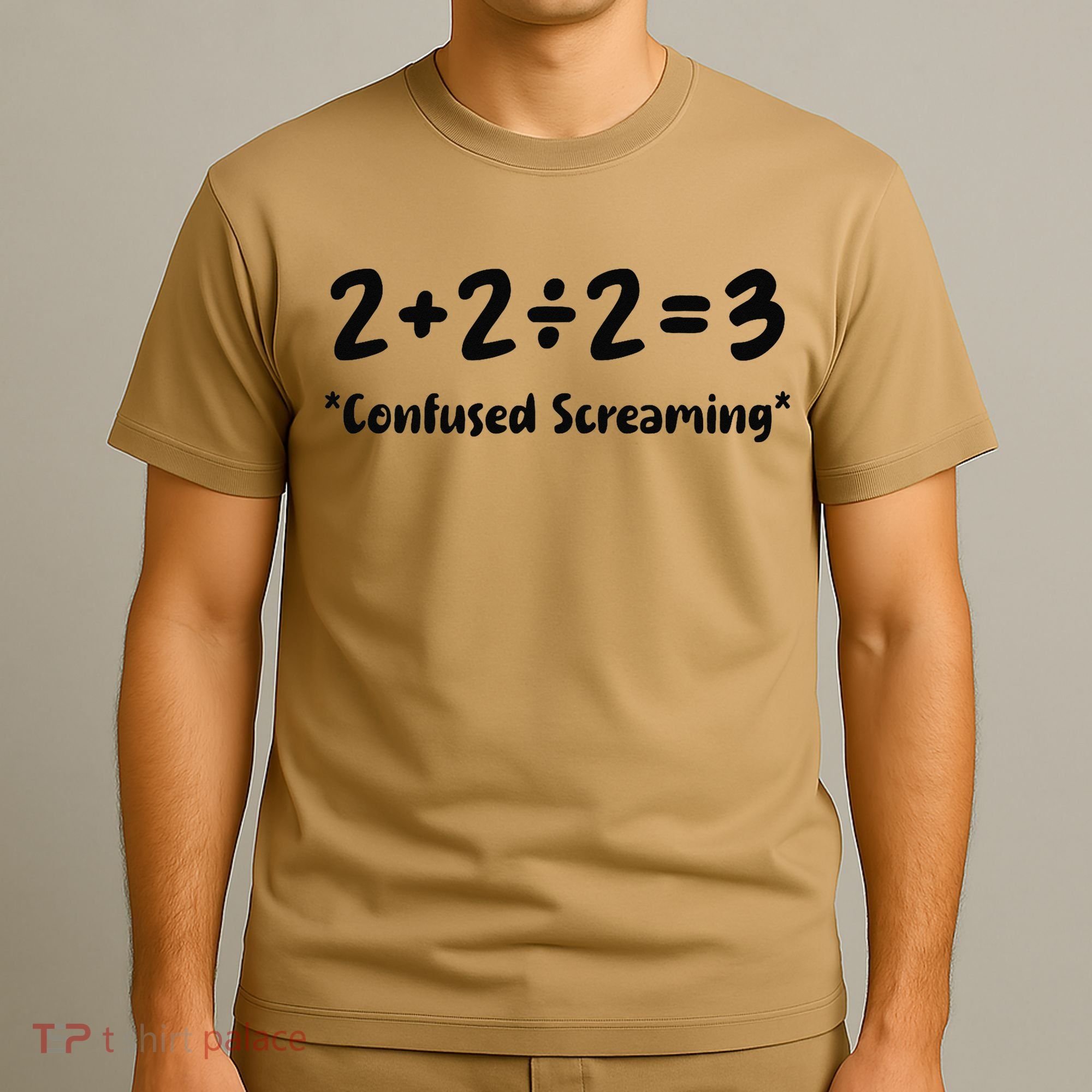 2223 Confused Screaming Funny Math Teacher Mathematics T-Shirt