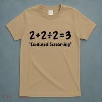 2223 Confused Screaming Funny Math Teacher Mathematics T-Shirt thumb 5