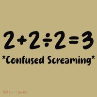 2223 Confused Screaming Funny Math Teacher Mathematics Button thumb 1