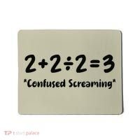 2223 Confused Screaming Funny Math Teacher Mathematics Mousepad thumb 0