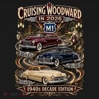 2026 Cruising Woodward M1-1940s Decade Edition Toddler Hoodie thumb 2
