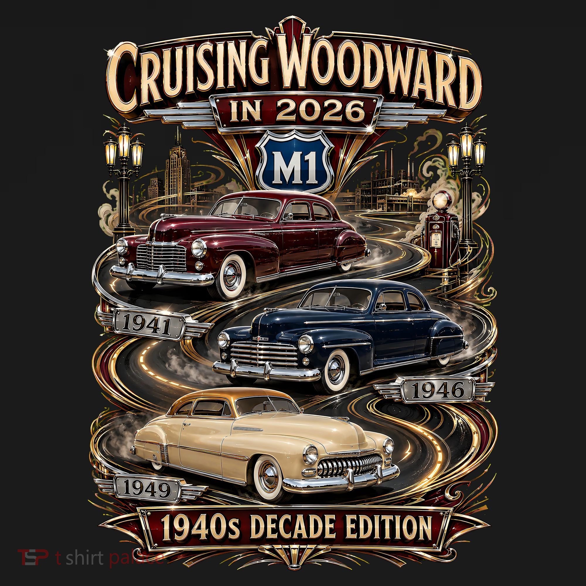 2026 Cruising Woodward M1-1940s Decade Edition Toddler Hoodie