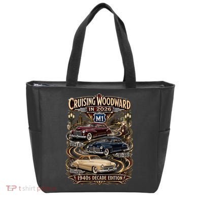 2026 Cruising Woodward M1-1940s Decade Edition Tote Bag