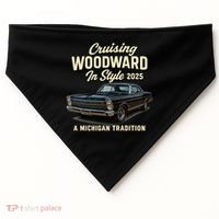2025 Cruising Woodward In Style USA-Made Doggie Bandana thumb 0