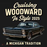 2025 Cruising Woodward In Style Ornament thumb 1