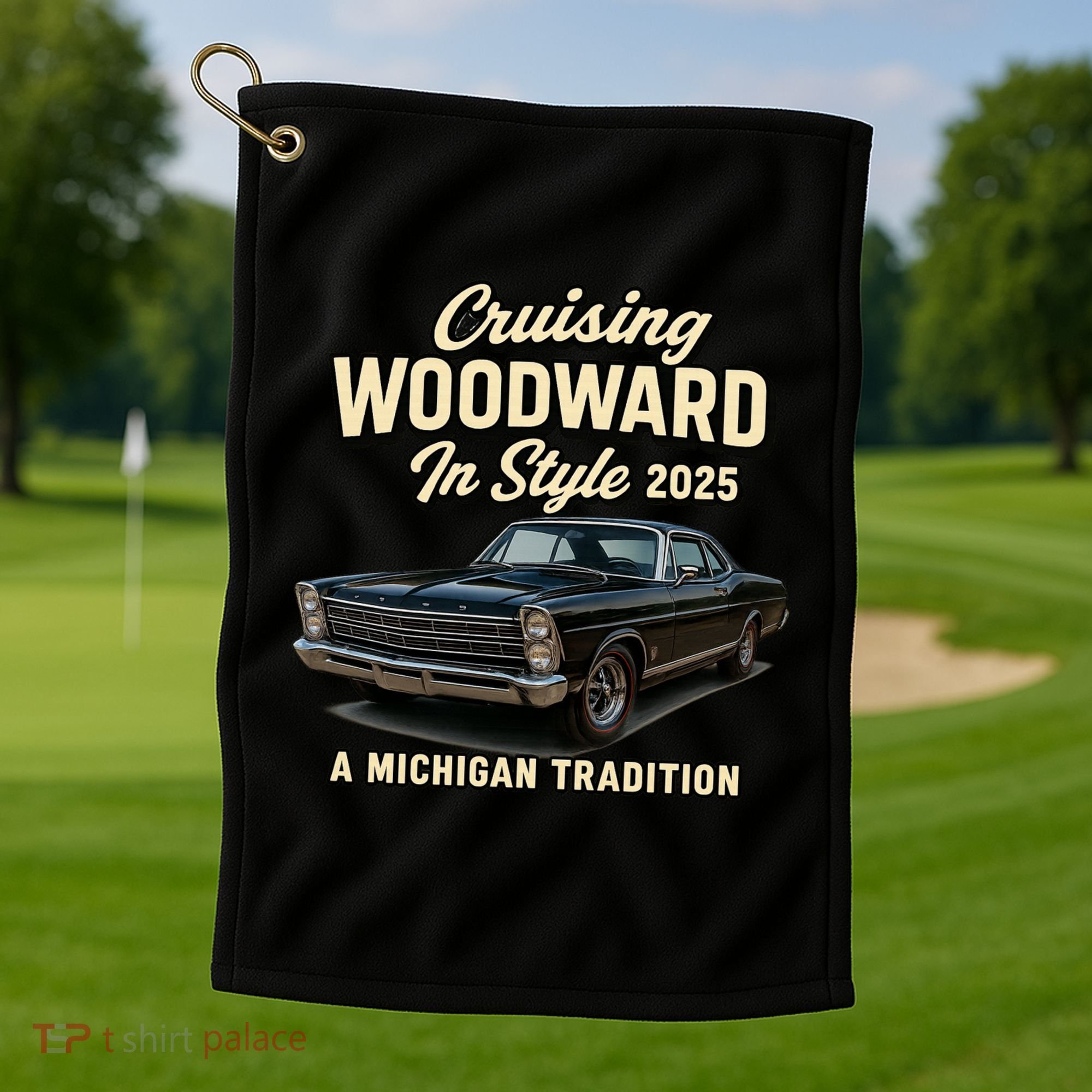 2025 Cruising Woodward In Style Golf Towel