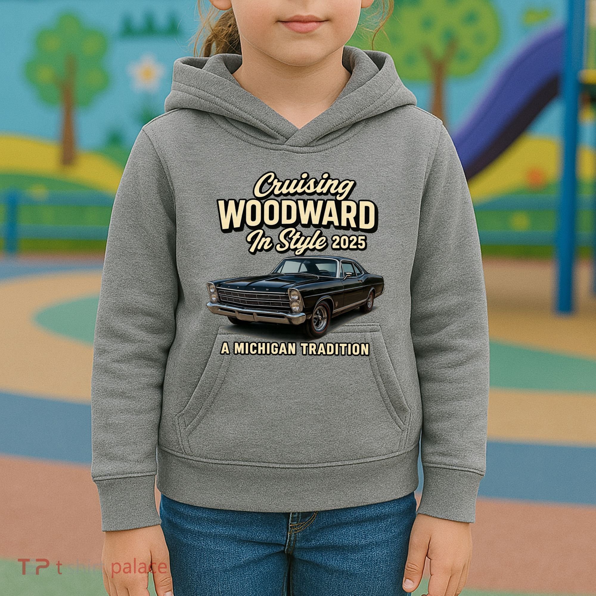 2025 Cruising Woodward In Style Kids Hoodie