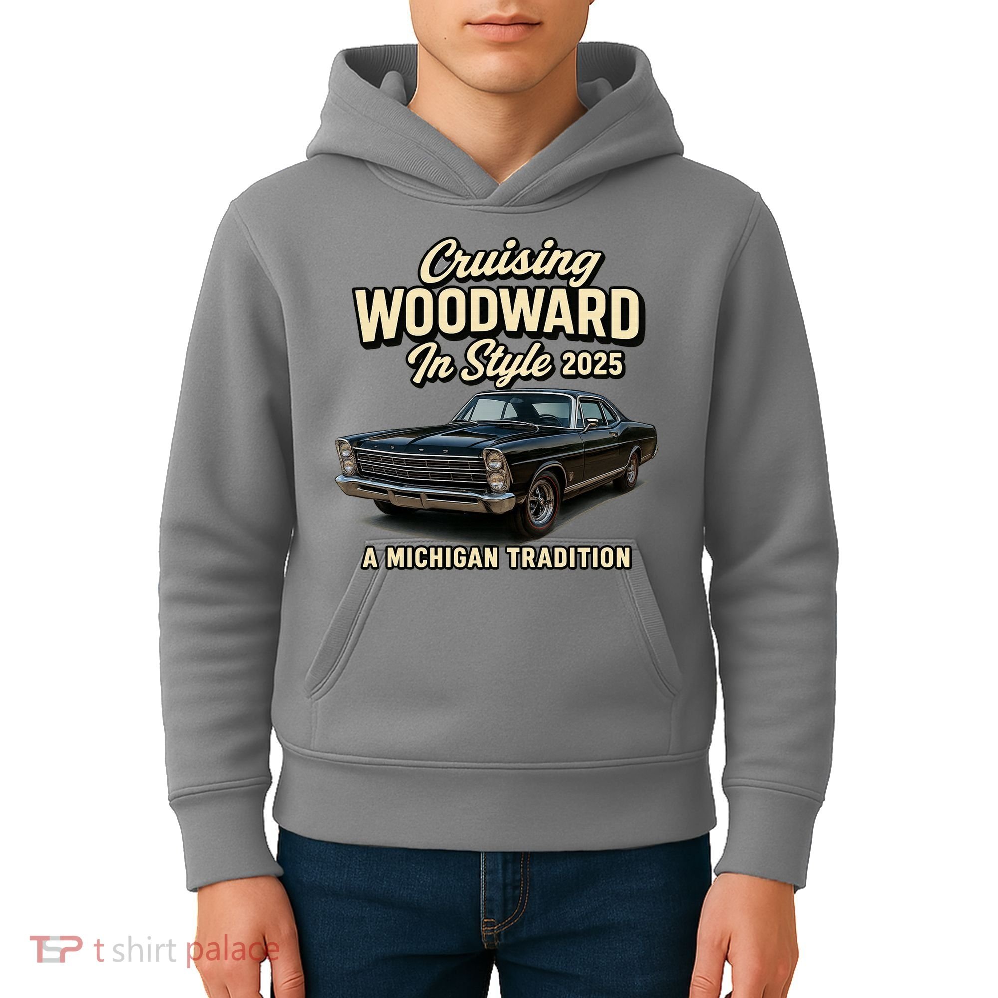 2025 Cruising Woodward In Style Kids Hoodie