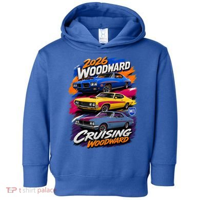 2026 CRUISING WOODWARD THREE MUSCLE LEGENDS Toddler Hoodie