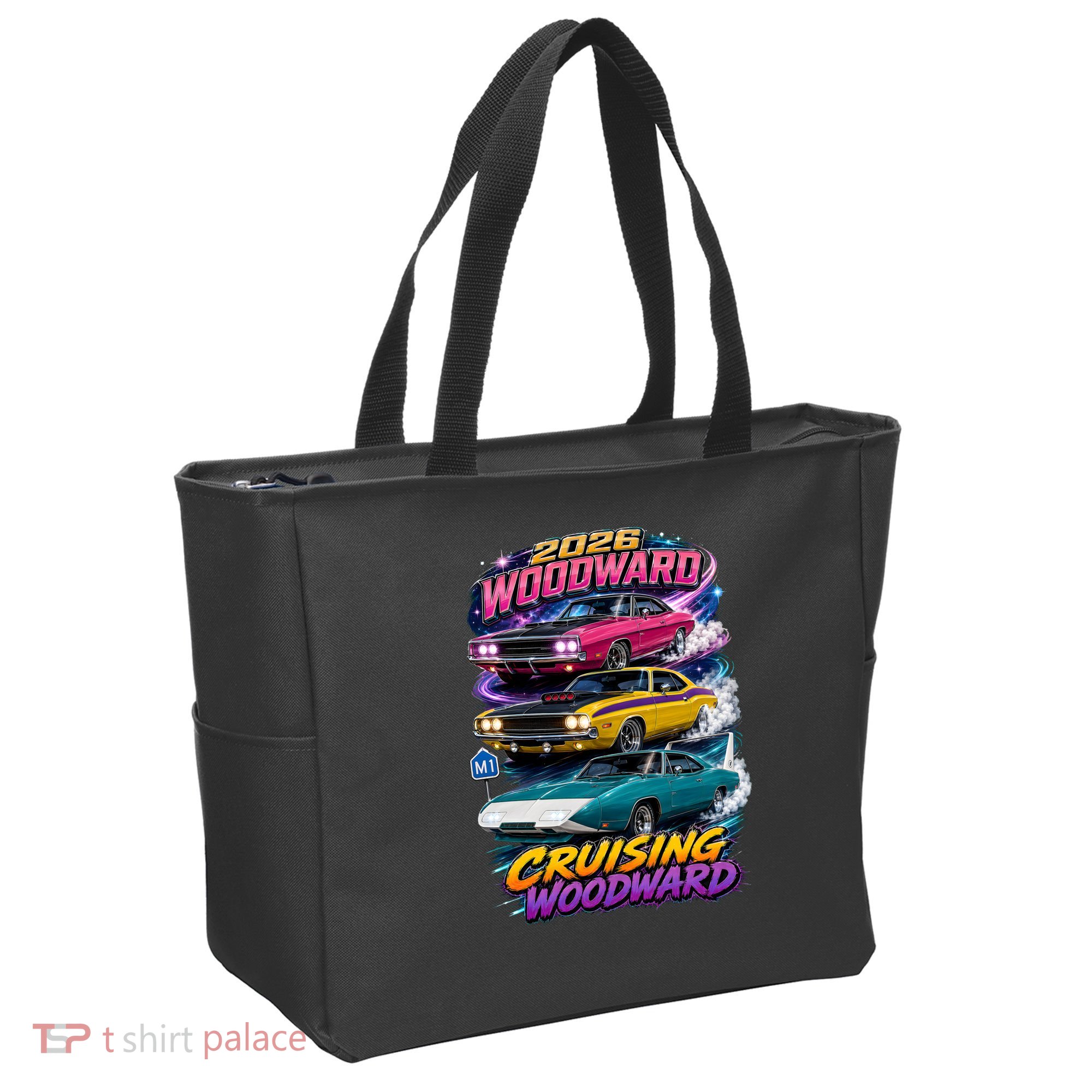 2026 Cruising Woodward Muscle Legends M1 Tote Bag