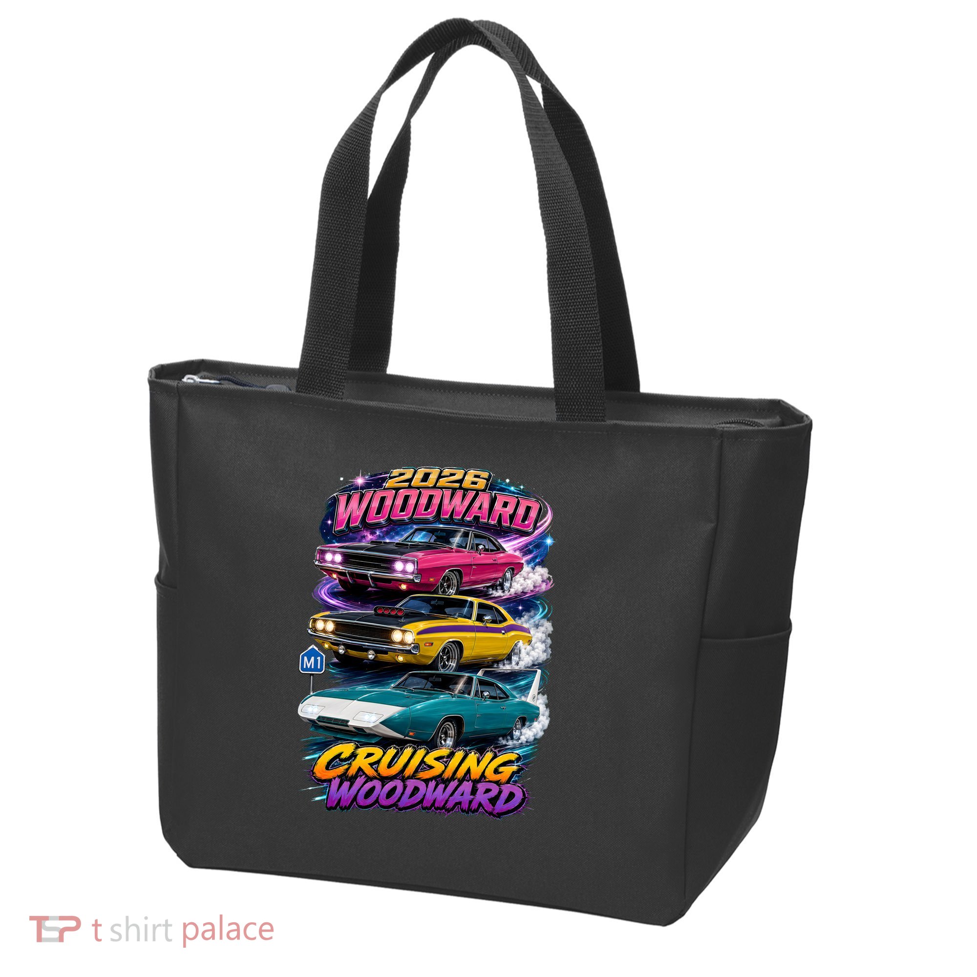 2026 Cruising Woodward Muscle Legends M1 Tote Bag