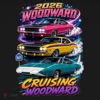 2026 Cruising Woodward Muscle Legends M1 Tote Bag thumb 4