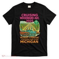 2025 Cruising Woodward Ave Detroit To Pontiac Car Cruise M1 T-Shirt thumb 0