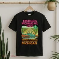 2025 Cruising Woodward Ave Detroit To Pontiac Car Cruise M1 T-Shirt thumb 2