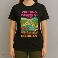 2025 Cruising Woodward Ave Detroit To Pontiac Car Cruise M1 T-Shirt thumb 4