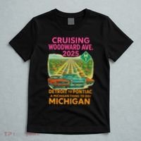 2025 Cruising Woodward Ave Detroit To Pontiac Car Cruise M1 T-Shirt thumb 5