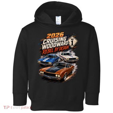 2026 Cruising Woodward Rebel By Design Classics M1 Toddler Hoodie