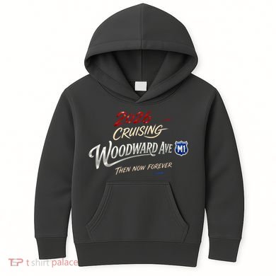 2026 Cruising Woodward Ave M1 Memories Front & Back Kids Hoodie