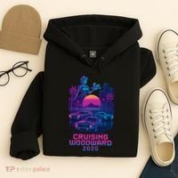 2025 Cruising Woodward Neon Vibes Hoodie thumb 4