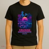 2025 Cruising Woodward Neon Vibes T-Shirt thumb 3