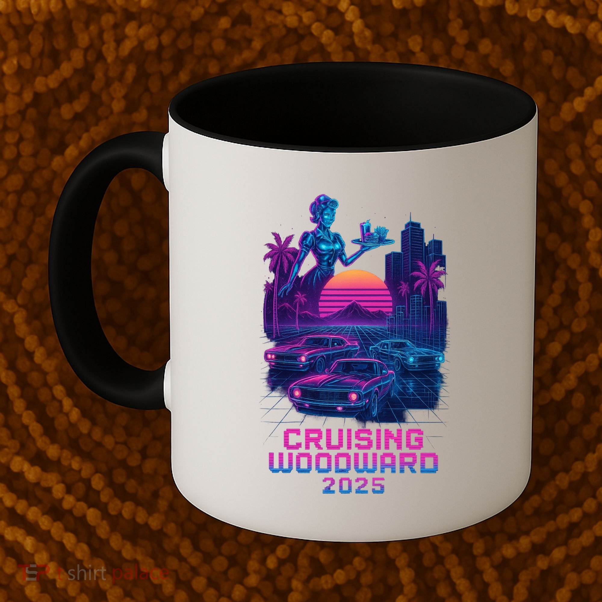 2025 Cruising Woodward Neon Vibes Coffee Mug