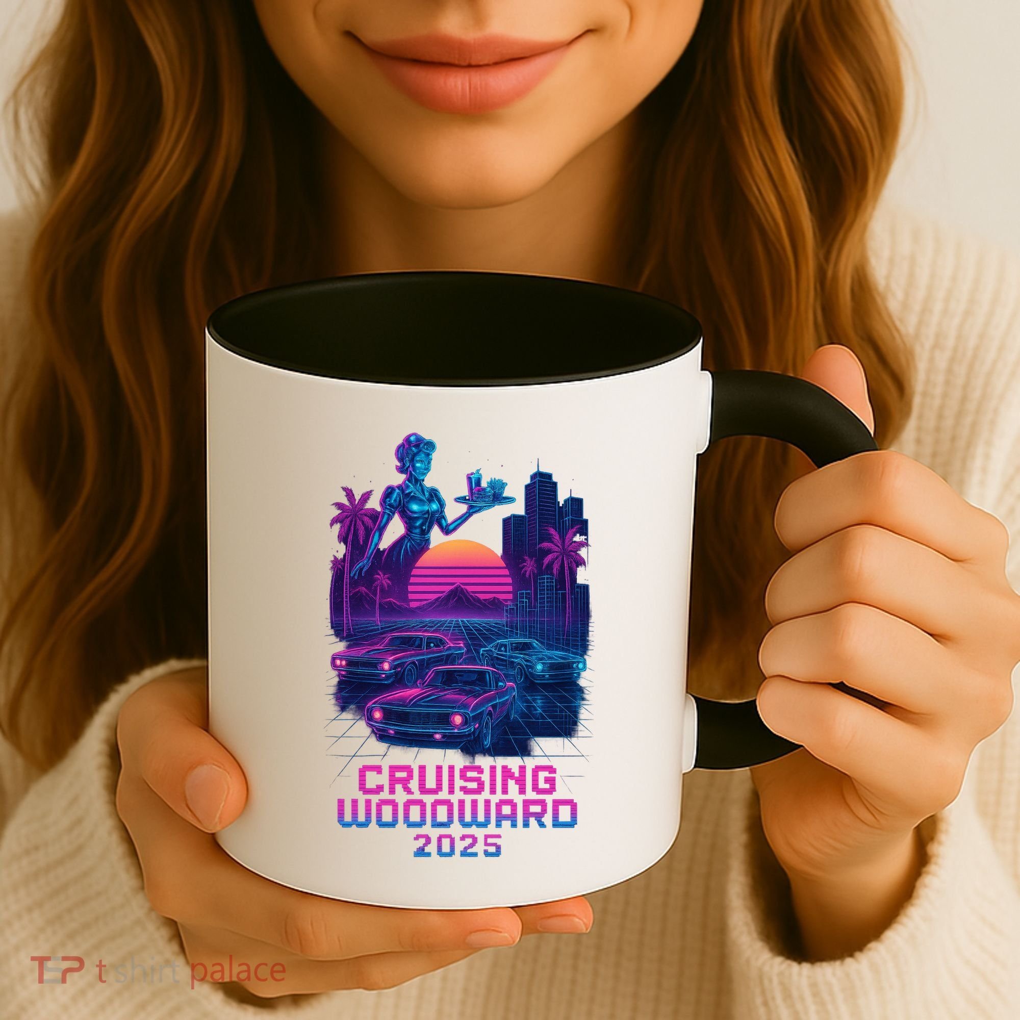 2025 Cruising Woodward Neon Vibes Coffee Mug