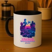 2025 Cruising Woodward Neon Vibes Coffee Mug thumb 4
