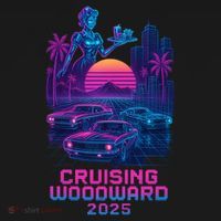 2025 Cruising Woodward Neon Vibes Women's Hoodie thumb 2