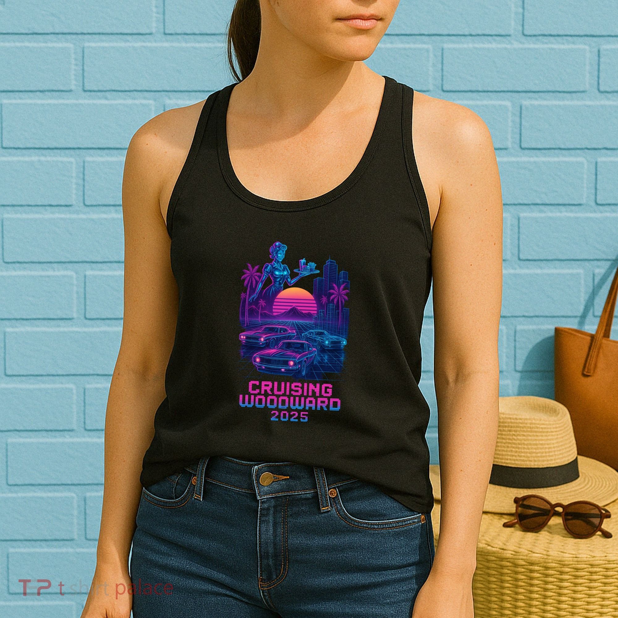 2025 Cruising Woodward Neon Vibes Women's Tank Top