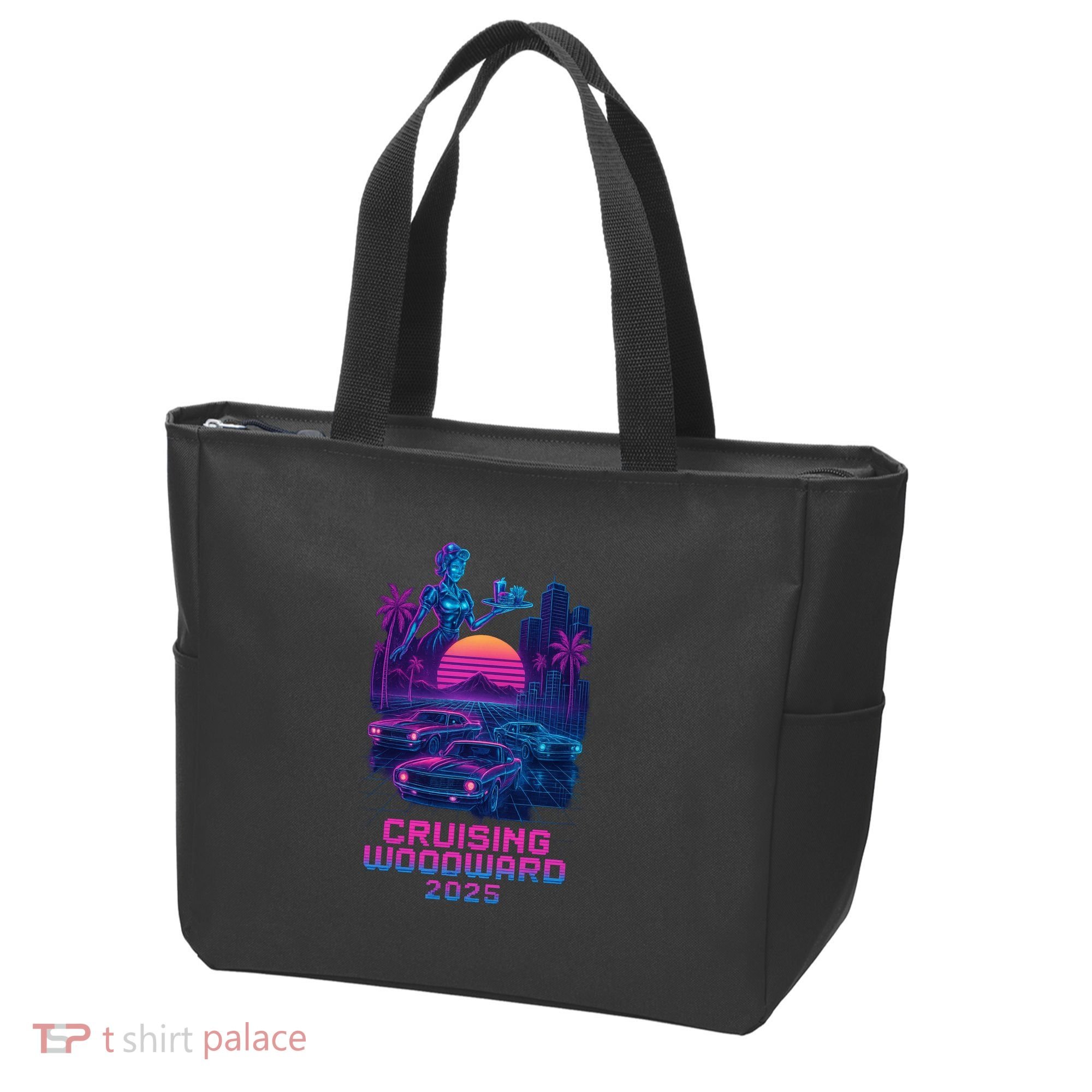 2025 Cruising Woodward Neon Vibes Tote Bag