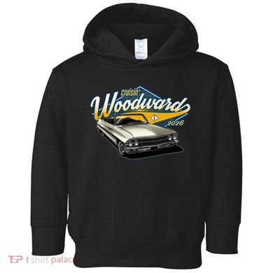 2026 Crusin' Woodward M1 Car Cruise Chrome Classic Toddler Hoodie