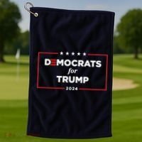2024 Democrats For Trump Golf Towel thumb 1