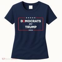 2024 Democrats For Trump Women's T-Shirt thumb 0