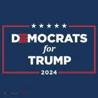 2024 Democrats For Trump Women's T-Shirt thumb 6