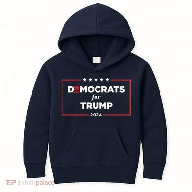 2024 Democrats For Trump Kids Hoodie