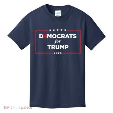 2024 Democrats For Trump Kids T-Shirt