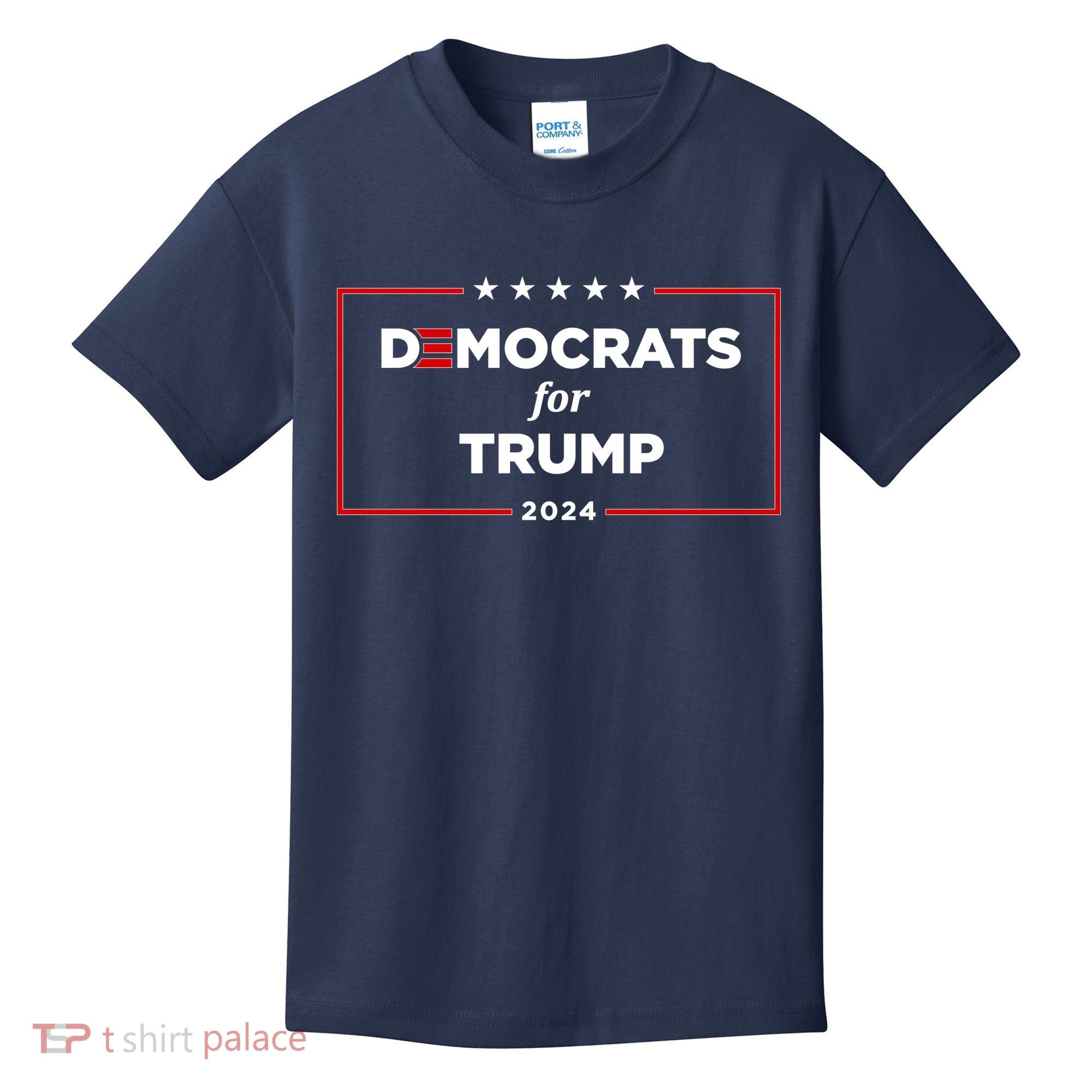 2024 Democrats For Trump Kids T-Shirt