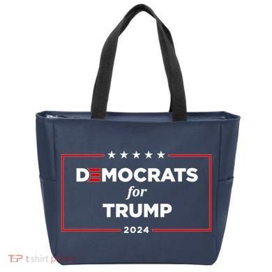 2024 Democrats For Trump Tote Bag