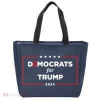 2024 Democrats For Trump Tote Bag thumb 0